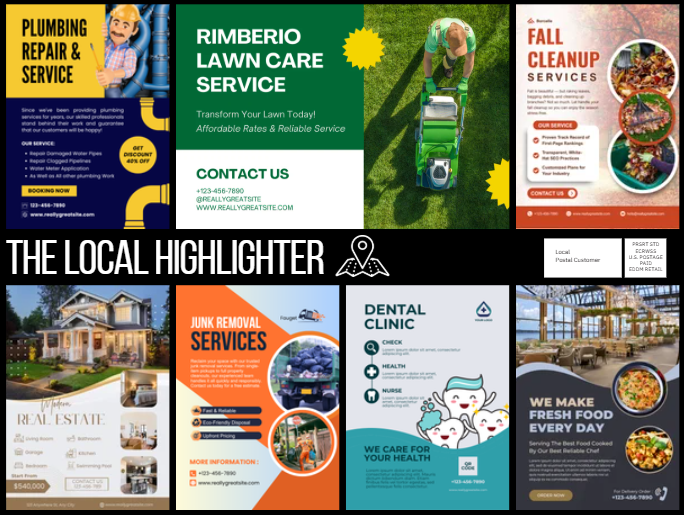 Neighborhood mailer ad example