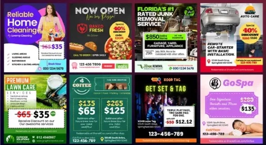Local business promotion mailer